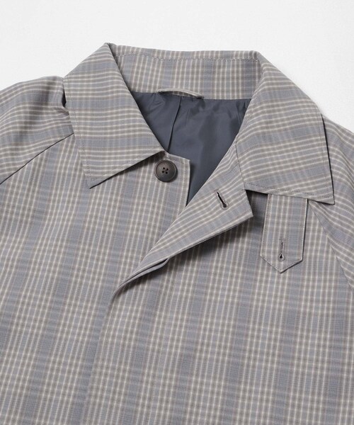 SENSE OF PLACE by URBAN RESEARCH（センスオブプレイスバイアーバンリサーチ）の「バルマカーンルーズコート（ステンカラーコート・メンズ・BEIGE/NAVY/BEG CHECK・M）」の4枚目の写真