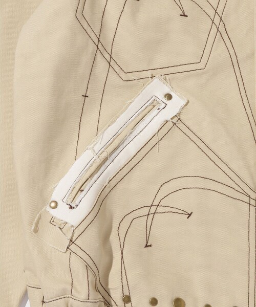 ADAM ET ROPE'（アダムエロペ）の「【PLATEAU STUDIO/プラトー スタジオ】Draft worker jacket（その他アウター・メンズ・ブラック/キナリ・1/2）」の15枚目の写真