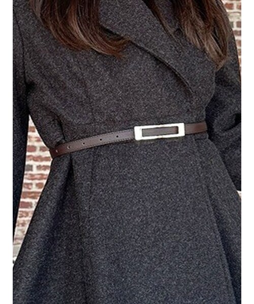 RESEXXY（リゼクシー）の「ナローベルト（ベルト・レディース・ブラック/ブラウン/ベージュ・F）」の4枚目の写真