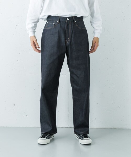 URBAN RESEARCH（アーバンリサーチ）の「SHIOTA　スーピマDENIM PANTSワイド#BOB（デニムパンツ・メンズ・INDIGO・28/30/32/34）」の4枚目の写真