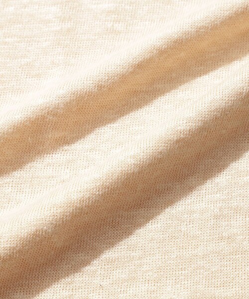 ADAM ET ROPE'(アダムエロペ)の「【BATONER/バトナー】NORMANDY LINEN T-SHIRT(Tシャツ/カットソー・メンズ・キナリ/ベージュ・2/3)」の15枚目の写真