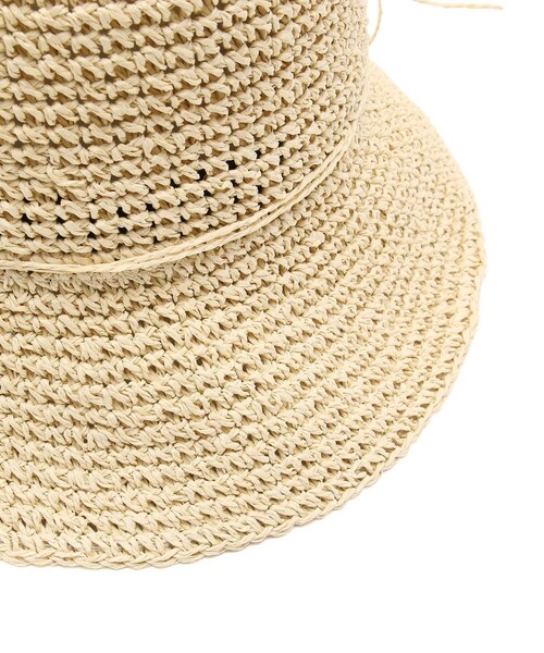 VIS(ビス)の「ナチュラル雑材ハット(ハット・レディース・ダークブラウン/ベージュ/ベージュ系・F)」の21枚目の写真
