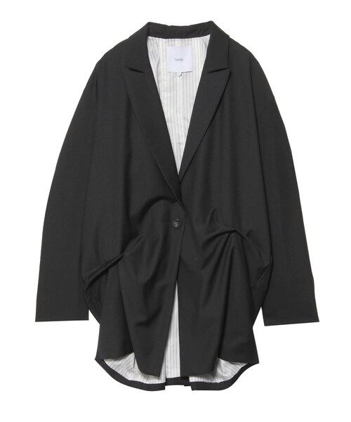 UN3D.(アンスリード)の「TUCK LOOSE JK(テーラードジャケット・レディース・グリーン/キャメル/ブラック・F/38/36)」の3枚目の写真