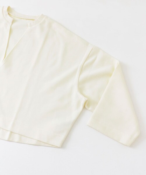 SENSE OF PLACE by URBAN RESEARCH(センスオブプレイスバイアーバンリサーチ)の「Vネッククロップドトップ(Tシャツ/カットソー・レディース・IVORY/PURPLE/BLACK・one)」の15枚目の写真
