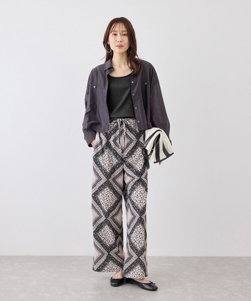 ROPE' PICNIC(ロペピクニック)の「ラメテレコタンクトップ(タンクトップ・レディース・ブラック/ホワイト/ブラウン・38)」の6枚目の写真