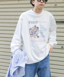FORK&SPOON | FORK&SPOON　グラフィックプリントロングスリーブTシャツ(Tシャツ/カットソー)