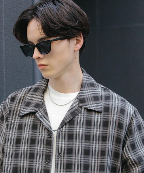 SENSE OF PLACE by URBAN RESEARCH(センスオブプレイスバイアーバンリサーチ)の「キャットアイサングラス(メガネ・メンズ・BLK×BLU/BLACK/CLR BRN・one)」の12枚目の写真