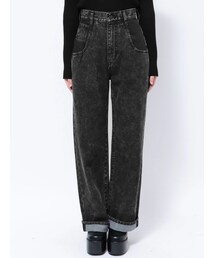EMODA | 2トーンルーズハイウエストジーンズ(デニムパンツ)