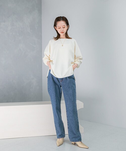 URBAN RESEARCH ROSSO（アーバンリサーチロッソ）の「NEEDBY heritage　LEAH PANTS（デニムパンツ・レディース・SHONANMDBL/SHONANDKGY・24/25/26/27/28）」の19枚目の写真