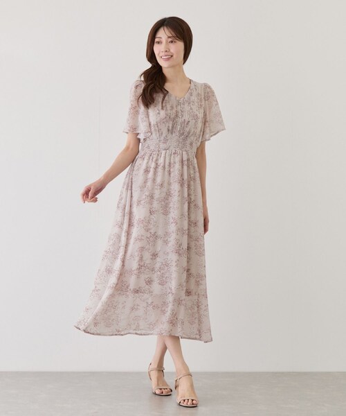 Jayro(ジャイロ)の「ピンタックフロントシフォンワンピース(ワンピース・レディース・ホワイト系/ネイビー/ブルー/ピンク/イエロー・M)」の10枚目の写真