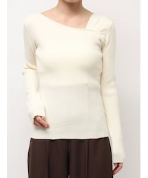 LAGUNAMOON | 【REVIVAL】アシンメトリータックニットプルオーバー(ニット/セーター)