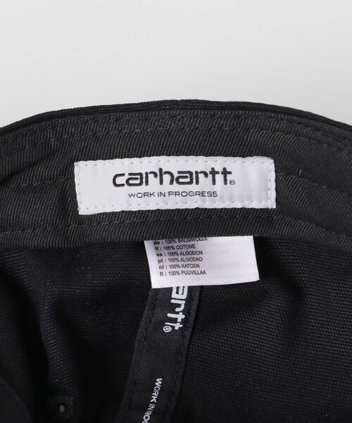 SENSE OF PLACE by URBAN RESEARCH（センスオブプレイスバイアーバンリサーチ）の「CARHARTT　Canvas Script Cap（キャップ・メンズ・Black/W/D.Scarab/P/D.Navy/D・One）」の8枚目の写真