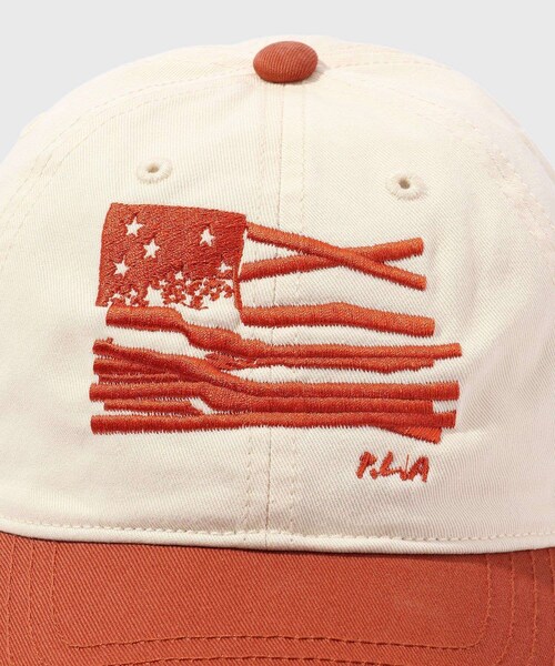 ADAM ET ROPE'（アダムエロペ）の「【PLATEAU STUDIO/プラトー スタジオ】Flag CAP（キャップ・メンズ・グリーン/レンガ・F）」の7枚目の写真