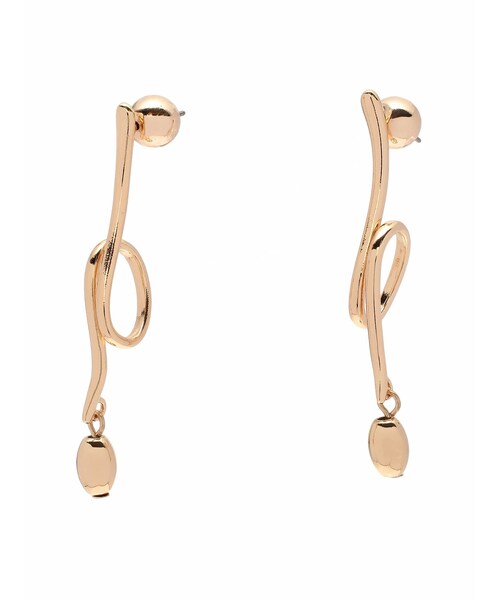 LAGUNAMOON（ラグナムーン）の「カーヴィパーツピアス（ピアス（両耳用）・レディース・シルバー/ゴールド・F）」の2枚目の写真