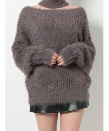 GYDA | オフショルシャギーチョーカー 2WAY KT TOPS(ニット/セーター)
