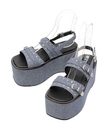 EVRIS | スタッズモチーフプラットフォームサンダル(サンダル)