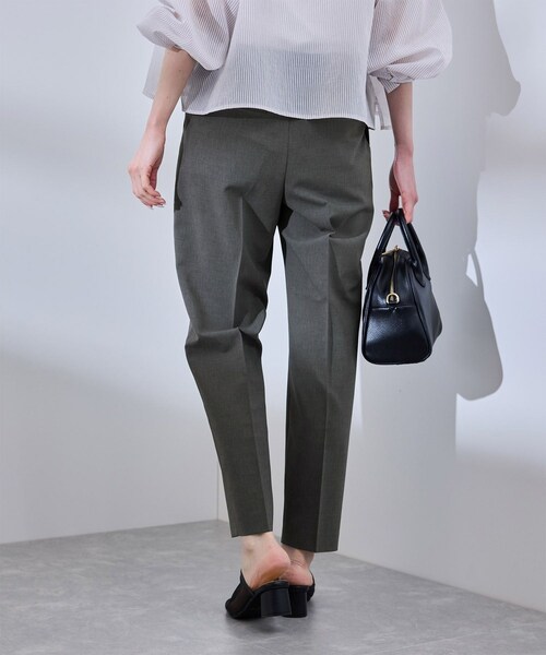 ROPE' PICNIC（ロペピクニック）の「【UV対応】【リネンライク・シリーズ】テーパードパンツ/通勤・セットアップ対応（スラックス・レディース・グレー/グレー系/ダークブラウン/ネイビー・36/38/40）」の21枚目の写真