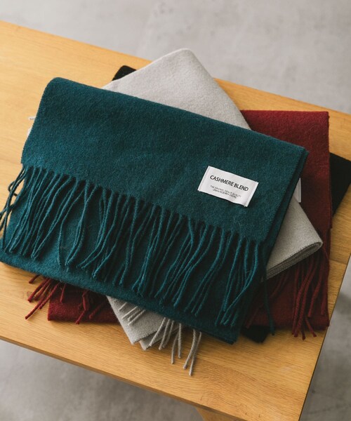 URBAN RESEARCH DOORS(アーバンリサーチドアーズ)の「カシミヤブレンド マフラー(マフラー・メンズ・GREEN/BLACK/GRAY/WINE RED・-)」の14枚目の写真