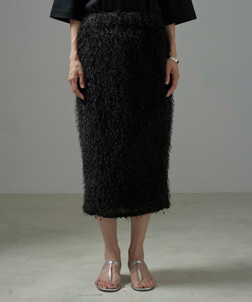 ADAM ET ROPE'(アダムエロペ)の「【COUTURE D'ADAM】Flinged Skirt(スカート・レディース・ブラック・38)」の22枚目の写真