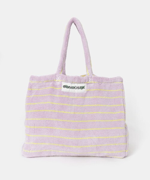 URBAN RESEARCH(アーバンリサーチ)の「NARAM WEEKEND BAG(トートバッグ・レディース・Creme Ink/Lilac Yel/Seafoam D・-)」の2枚目の写真