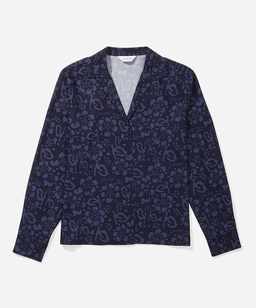 Saturdays NYC（サタデーズ ニューヨークシティ ）の「CRYS PRINTED SHEER L/S SHIRT（シャツ/ブラウス・レディース・ブラック・L）」の2枚目の写真