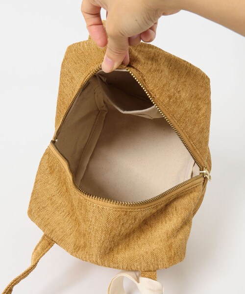 URBAN RESEARCH DOORS（アーバンリサーチドアーズ）の「『別注』beej×DOORS　シェニールハンドバッグ（ハンドバッグ・レディース・MUSTARD/KHAKI・One）」の13枚目の写真