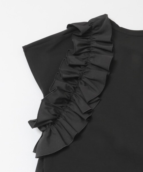 URBAN RESEARCH ROSSO（アーバンリサーチロッソ）の「フリルドッキングTEEブラウス（Tシャツ/カットソー・レディース・OFF WHITE/GRAY/BLACK・Free）」の8枚目の写真
