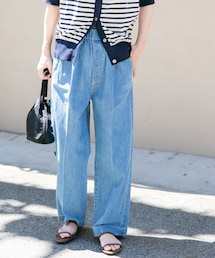 FORK&SPOON | FORK&SPOON　綿麻デニムパンツ(デニムパンツ)