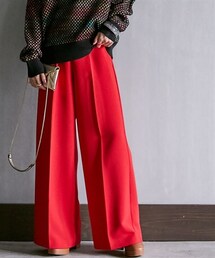 GEVS. | 大きいサイズリラックスワイドパンツGEVS.(スラックス)