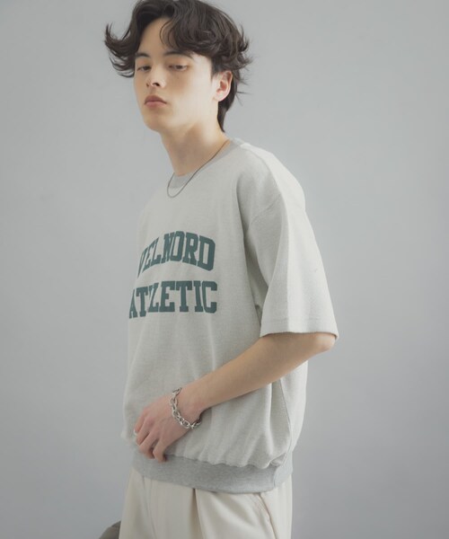 SENSE OF PLACE by URBAN RESEARCH（センスオブプレイスバイアーバンリサーチ）の「カレッジスウェットショートスリーブTシャツ（スウェット・メンズ・GRAY/NAVY/RED・M/L）」の10枚目の写真