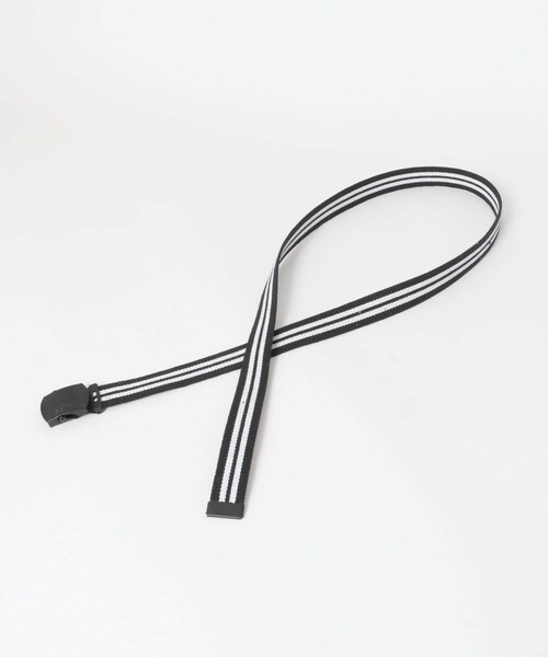 ITEMS URBANRESEARCH（アイテムズ アーバンリサーチ）の「GERRY Line Belt（ベルト・メンズ・BLK×RED/BLK×WHT/MOS×BEG/NVY×YEL・-）」の7枚目の写真