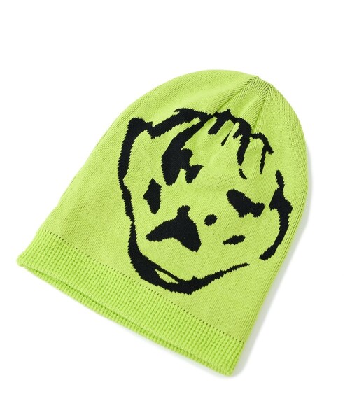 ADAM ET ROPE'(アダムエロペ)の「【DANCER】MASK BEANIE(ニットキャップ/ビーニー・レディース・ブラック/キミドリ/ネイビー・F)」の2枚目の写真