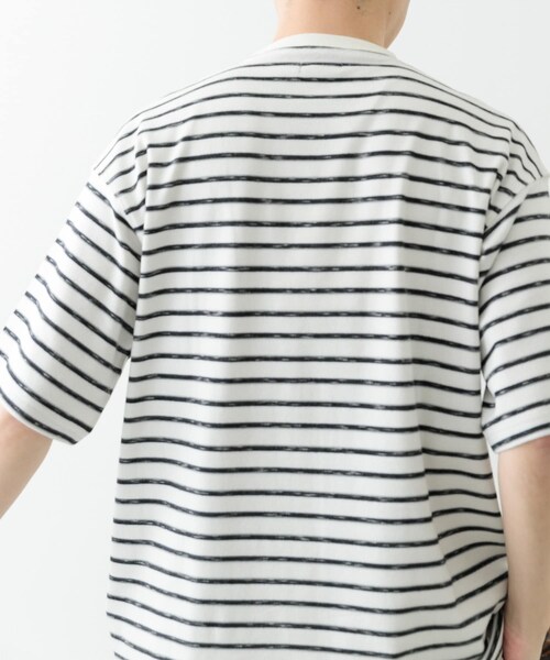 ITEMS URBANRESEARCH（アイテムズ アーバンリサーチ）の「ビンテージライク ボーダーTシャツ（Tシャツ/カットソー・メンズ・BEG/WHT/KHK・M/L）」の22枚目の写真