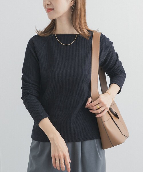 URBAN RESEARCH DOORS(アーバンリサーチドアーズ)の「スクエアネックプルオーバー(Tシャツ/カットソー・レディース・L.BEIGE/BLACK・Free)」の6枚目の写真