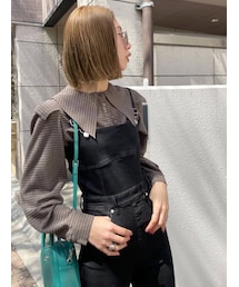 EMODA | ビッグカラーロングトップ(シャツ/ブラウス)