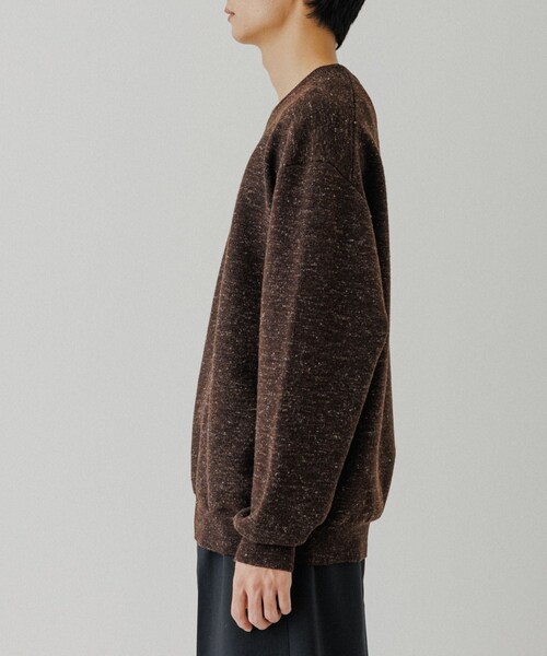ADAM ET ROPE'（アダムエロペ）の「リネン ミックス リバーシブルニット（ニット/セーター・メンズ・ブラック系/ダークブラウン系/グリーン・L/M）」の17枚目の写真