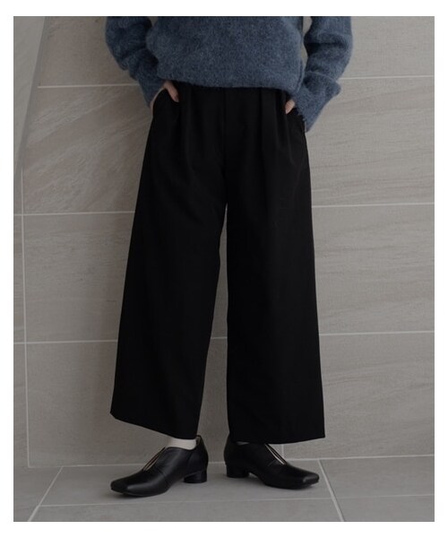 nissen（ニッセン）の「【sail】タックパンツ（パンツ・レディース・グレー/ブラック・P58/P61/P64）」の8枚目の写真