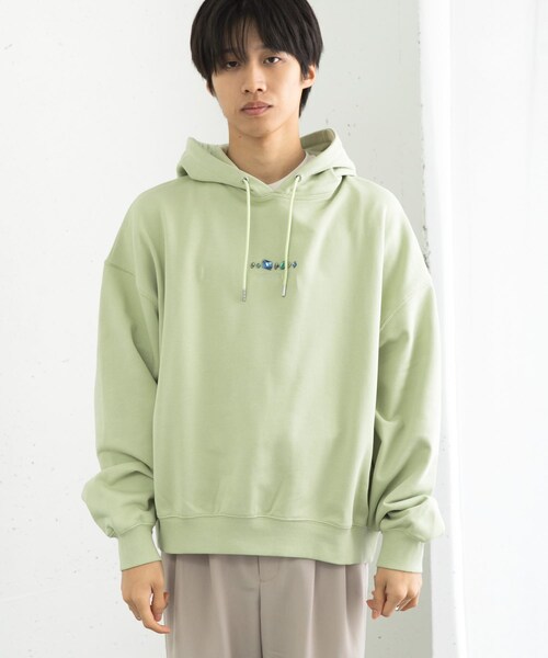 SENSE OF PLACE by URBAN RESEARCH（センスオブプレイスバイアーバンリサーチ）の「Gem Stone Cropped Hoodie（パーカー・メンズ・NAVY/BLACK/MINT・M/L）」の19枚目の写真