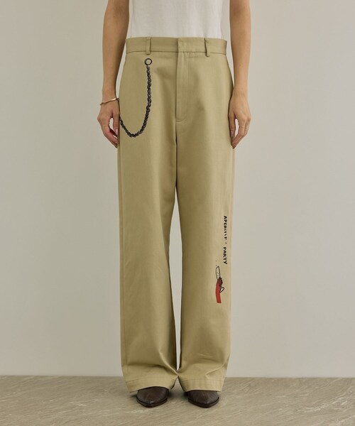 ADAM ET ROPE'(アダムエロペ)の「【Camille de Cussac by SALON】アートプリントトラウザーズパンツ / セットアップ対応(チノパンツ・レディース・ベージュ・M/S)」の12枚目の写真