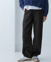 nissen | 綿100％裏起毛バレルレッグシルエットパンツ＜大きいサイズ有＞(その他パンツ)