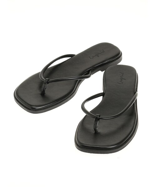 Ungrid（アングリッド）の「フラットサンダル（サンダル・レディース・ブラック/シルバー・S/M/L）」の3枚目の写真