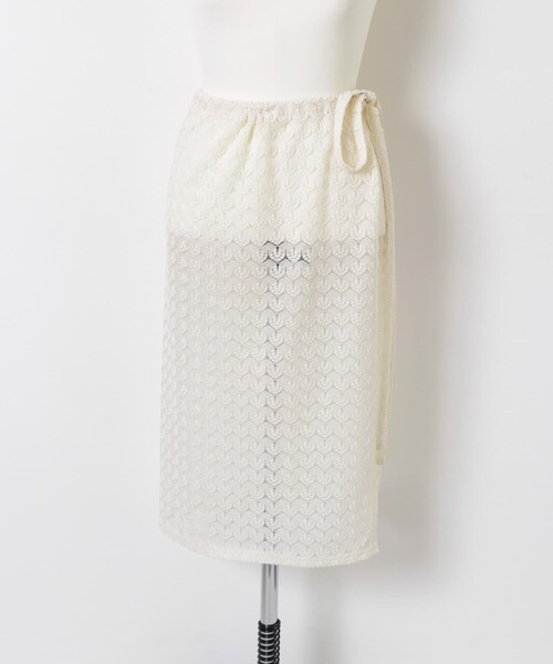 SMELLY（スメリー）の「レイヤードラップスカート（スカート・レディース・BLK/IVO・-）」の8枚目の写真