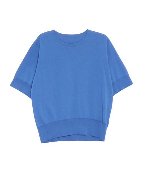 ELENDEEK（エレンディーク）の「HALF SLEEVE T-KT（ニット/セーター・レディース・オフホワイト/ブラック/レッド/ブルー・F）」の8枚目の写真