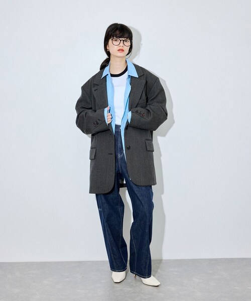ADAM ET ROPE'(アダムエロペ)の「【一部WEB限定カラー】キトゥンヒールブーティ(ブーツ・レディース・ブラック/オフホワイト/ベージュ系・23.0/23.5/24.0/24.5)」の17枚目の写真