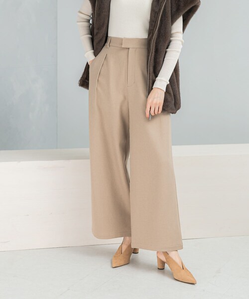 URBAN RESEARCH ROSSO（アーバンリサーチロッソ）の「『UR TECH』ストレートスラックス（その他パンツ・レディース・BEIGE/BLACK・36/38）」の14枚目の写真