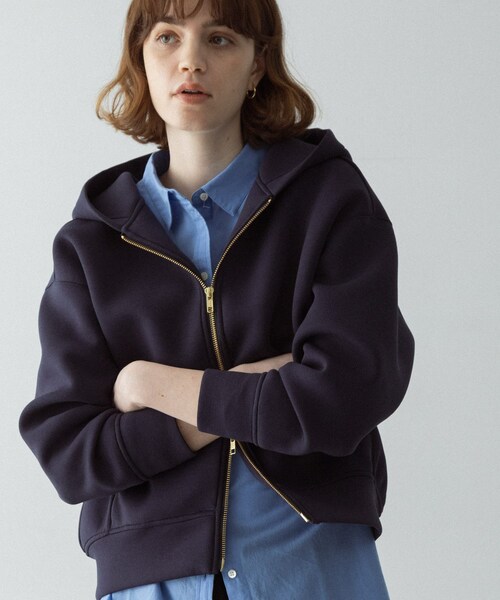 URBAN RESEARCH Sonny Label（アーバンリサーチサニーレーベル）の「ダンボールZIPコクーンフーディー（パーカー・レディース・L.グレー/チャコール/ネイビー・Free）」の3枚目の写真