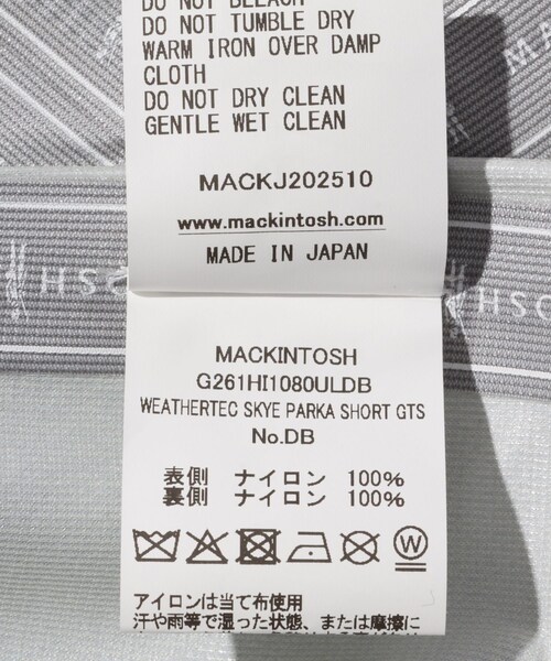 ADAM ET ROPE'（アダムエロペ）の「【MACKINTOSH/マッキントッシュ】WEATHERTEC SKYE PARKA SH（その他アウター・メンズ・ブラック・36/38/40）」の21枚目の写真