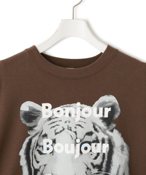 ADAM ET ROPE'（アダムエロペ）の「【Oblada(オブラダ)】別注 TIGER SWEAT（スウェット・レディース・ブラウン/ネイビー・F）」の16枚目の写真
