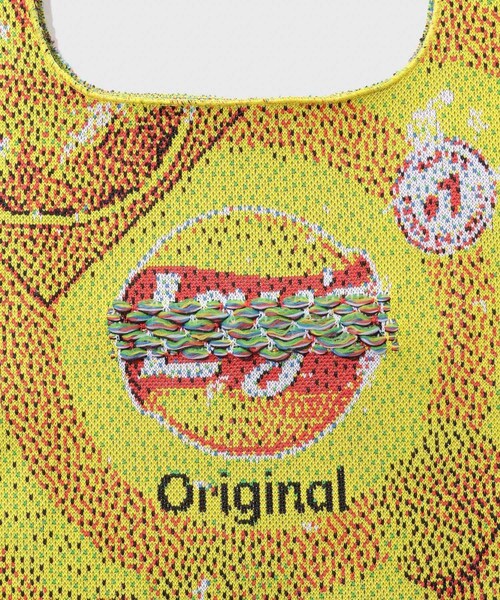 ADAM ET ROPE'（アダムエロペ）の「【TOLQ/トルク】Knit Snack Package Bag（トートバッグ・メンズ・イエロー・F）」の4枚目の写真