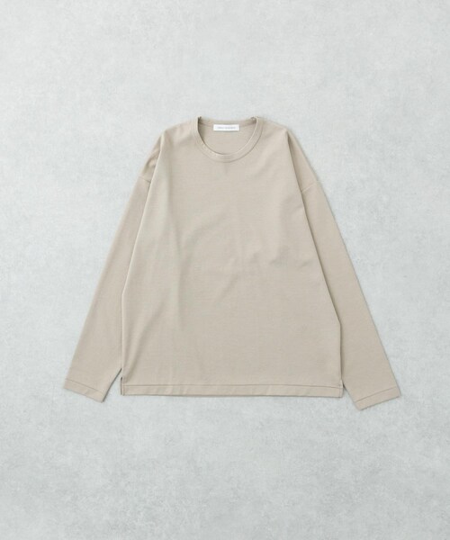 URBAN RESEARCH（アーバンリサーチ）の「コットンナイロンスムージーロングスリーブ（Tシャツ/カットソー・メンズ・WHITE/BEIGE/GRAY/BLACK・S/M/L）」の4枚目の写真